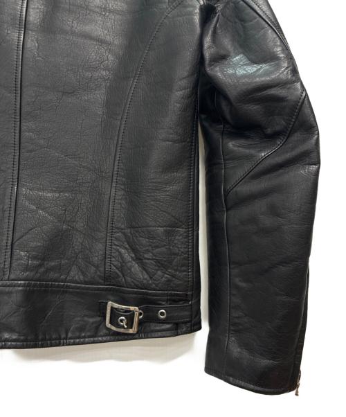 BACK BONE（バックボーン）BACK BONE (バックボーン) スタンドカラー ダブルライダースジャケット ブラック サイズ:SIZE Sの古着・服飾アイテム