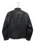 BACK BONE (バックボーン) スタンドカラー ダブルライダースジャケット ブラック サイズ:SIZE S：30000円