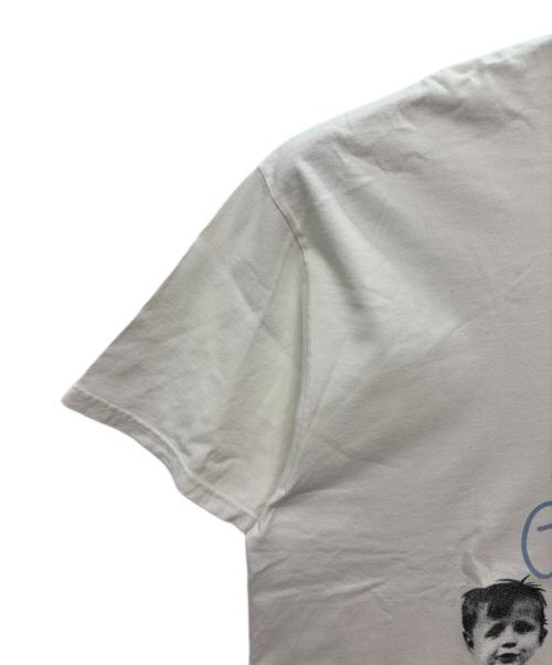 stussy（ステューシー）stussy (ステューシー) 00s ROCK MY GOLD プリントTシャツ ホワイト×ブルー サイズ:SIZE XLの古着・服飾アイテム