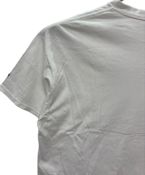stussy（ステューシー）stussy (ステューシー) 00s ROCK MY GOLD プリントTシャツ ホワイト×ブルー サイズ:SIZE XLの古着・服飾アイテム