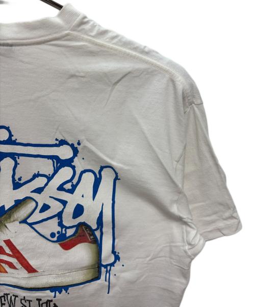 stussy（ステューシー）stussy (ステューシー) 00s NEW SLICK FLAVOR プリントTシャツ ホワイト サイズ:SIZE XLの古着・服飾アイテム