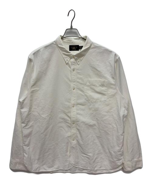 RRL（ダブルアールエル）RRL (ダブルアールエル) Ralph Lauren RRL パッチポケット シャツ ホワイト サイズ:SIZE XXLの古着・服飾アイテム