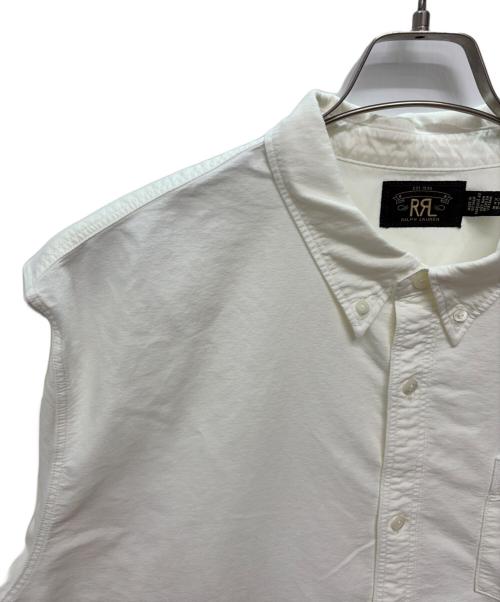 RRL（ダブルアールエル）RRL (ダブルアールエル) Ralph Lauren RRL パッチポケット シャツ ホワイト サイズ:SIZE XXLの古着・服飾アイテム