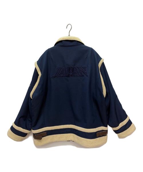 MIZUNO（ミズノ）MIZUNO (ミズノ) 【日本製】1998長野オリンピック 日本代表ボアジャケット ネイビー サイズ:Oの古着・服飾アイテム
