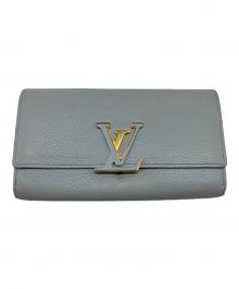 LOUIS VUITTON（ルイ ヴィトン）の古着「ポルトフォイユ カプシーヌ トリヨンレザー 長財布」｜ブルーオランプ