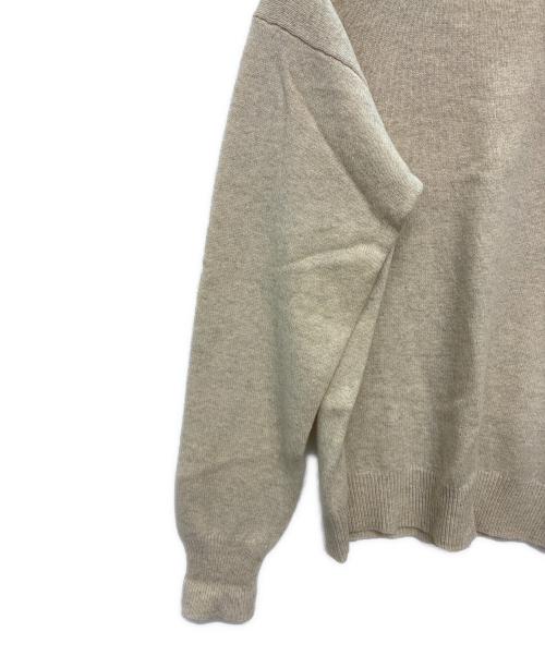 POLO RALPH LAUREN（ポロ・ラルフローレン）POLO RALPH LAUREN (ポロ・ラルフローレン) ポニー刺繍 ウールニット ベージュ サイズ:Mの古着・服飾アイテム