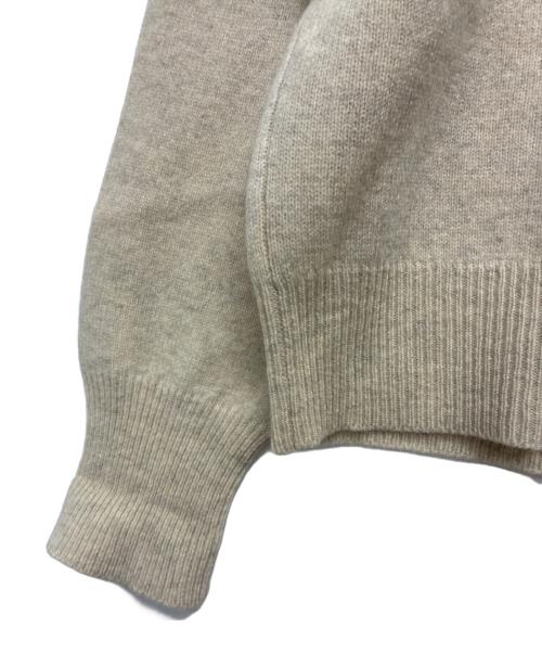 POLO RALPH LAUREN（ポロ・ラルフローレン）POLO RALPH LAUREN (ポロ・ラルフローレン) ポニー刺繍 ウールニット ベージュ サイズ:Mの古着・服飾アイテム
