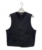 BROWN'S BEACH JACKETブラウンズビーチジャケット）の古着「524 ビーチクロスベスト」｜ブラック