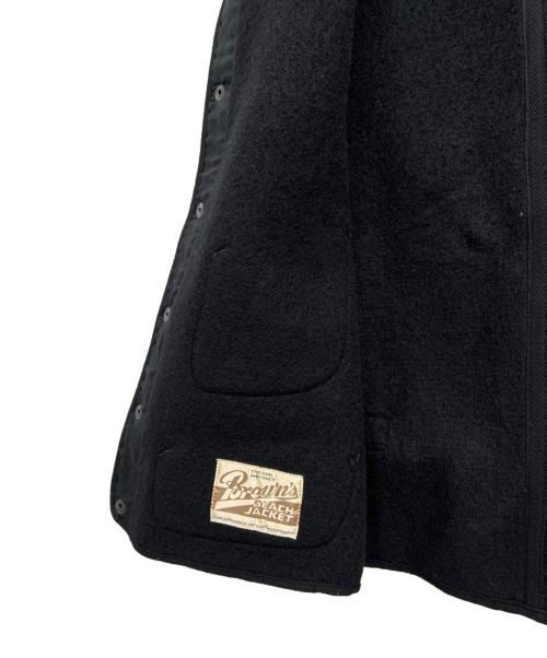BROWN'S BEACH JACKET（ブラウンズビーチジャケット）BROWN'S BEACH JACKET (ブラウンズビーチジャケット) 524 ビーチクロスベスト ブラック サイズ:SIZE 44の古着・服飾アイテム