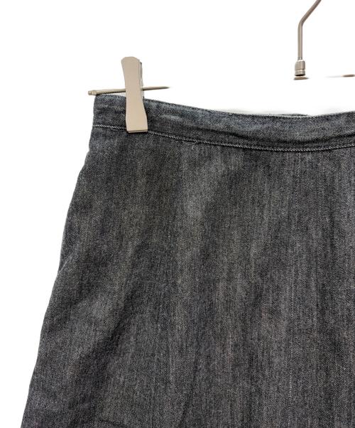 HELLY HANSEN（ヘリーハンセン）HELLY HANSEN (ヘリーハンセン) フレームプルーフ デニムロングスカート W Flameproof Denim Skirt 難燃デニム フレアスカート グレー サイズ:Freeの古着・服飾アイテム