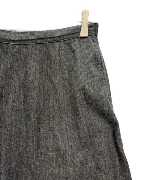 HELLY HANSEN（ヘリーハンセン）HELLY HANSEN (ヘリーハンセン) フレームプルーフ デニムロングスカート W Flameproof Denim Skirt 難燃デニム フレアスカート グレー サイズ:Freeの古着・服飾アイテム