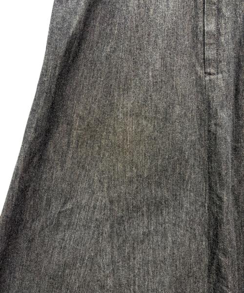 HELLY HANSEN（ヘリーハンセン）HELLY HANSEN (ヘリーハンセン) フレームプルーフ デニムロングスカート W Flameproof Denim Skirt 難燃デニム フレアスカート グレー サイズ:Freeの古着・服飾アイテム
