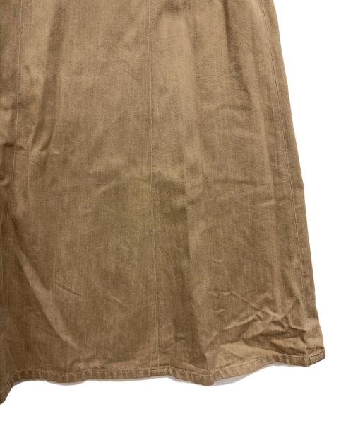 HELLY HANSEN（ヘリーハンセン）HELLY HANSEN (ヘリーハンセン) フレームプルーフ デニムロングスカート W Flameproof Denim Skirt 難燃デニム フレアスカート ベージュ サイズ:W/Lの古着・服飾アイテム