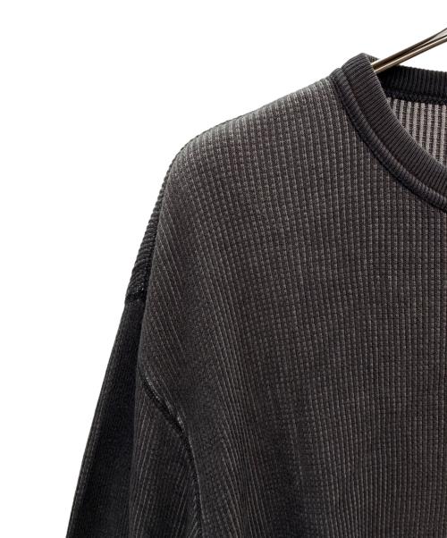 stussy（ステューシー）stussy (ステューシー) 00s サーマルカットソー ブラック サイズ:SIZE Lの古着・服飾アイテム