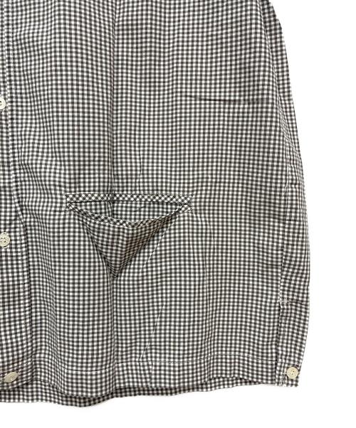 stussy（ステューシー）stussy (ステューシー) 00-90s 紺タグ USA製 キューバシャツ ホワイト×ブラウン サイズ:XLの古着・服飾アイテム