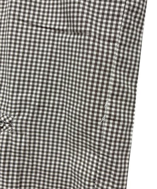 stussy（ステューシー）stussy (ステューシー) 00-90s 紺タグ USA製 キューバシャツ ホワイト×ブラウン サイズ:XLの古着・服飾アイテム