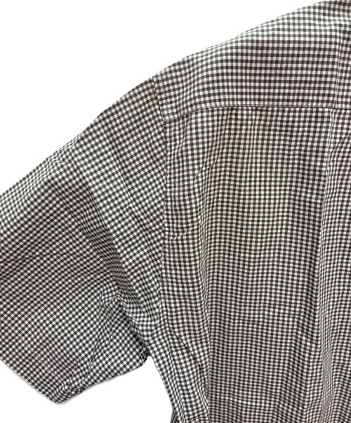 stussy（ステューシー）stussy (ステューシー) 00-90s 紺タグ USA製 キューバシャツ ホワイト×ブラウン サイズ:XLの古着・服飾アイテム