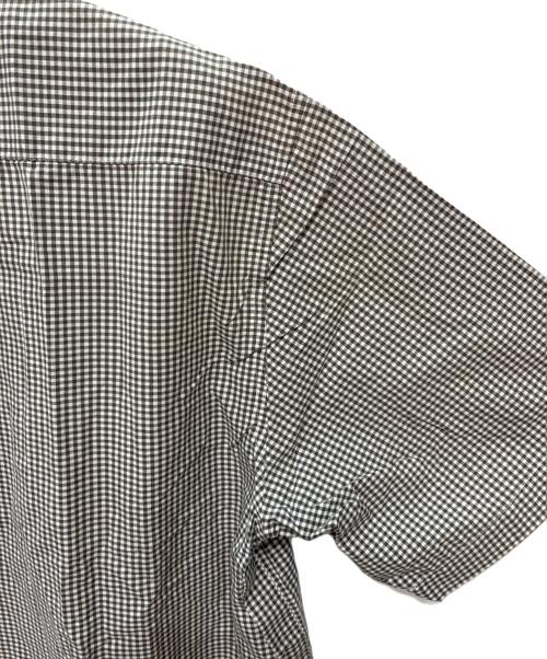 stussy（ステューシー）stussy (ステューシー) 00-90s 紺タグ USA製 キューバシャツ ホワイト×ブラウン サイズ:XLの古着・服飾アイテム
