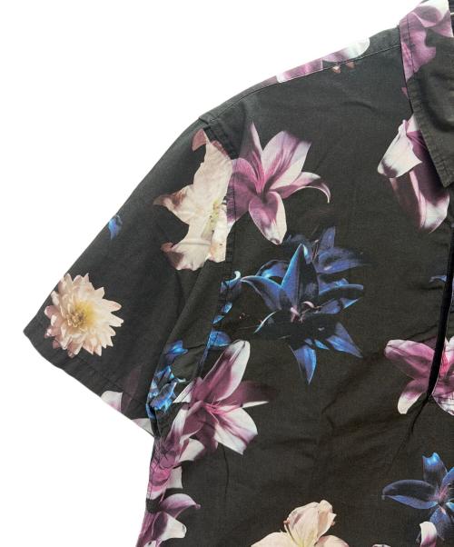 stussy（ステューシー）stussy (ステューシー) 半袖シャツ ブラック×ブルー サイズ:XLの古着・服飾アイテム