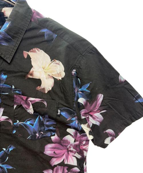 stussy（ステューシー）stussy (ステューシー) 半袖シャツ ブラック×ブルー サイズ:XLの古着・服飾アイテム
