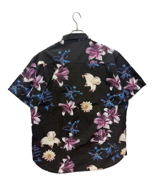 stussy（ステューシー）stussy (ステューシー) 半袖シャツ ブラック×ブルー サイズ:XLの古着・服飾アイテム