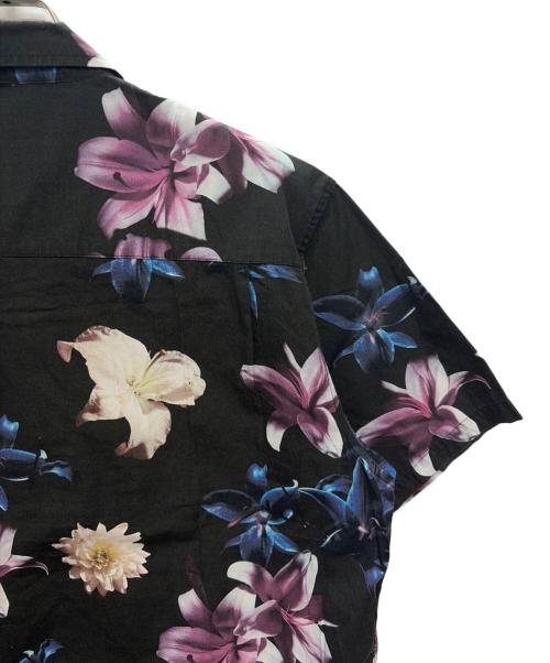 stussy（ステューシー）stussy (ステューシー) 半袖シャツ ブラック×ブルー サイズ:XLの古着・服飾アイテム