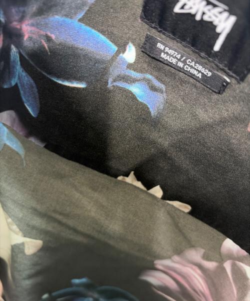 stussy（ステューシー）stussy (ステューシー) 半袖シャツ ブラック×ブルー サイズ:XLの古着・服飾アイテム
