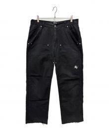 stussy（ステューシー）の古着「00s コットンダブルニーパンツ」｜ブラック
