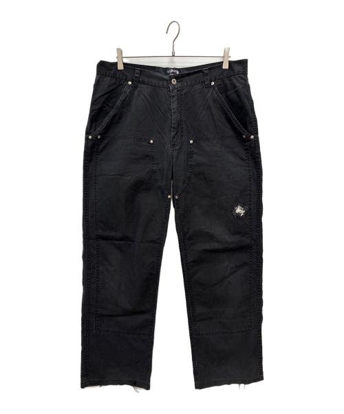stussy（ステューシー）stussy (ステューシー) 00s コットンダブルニーパンツ ブラック サイズ:36の古着・服飾アイテム