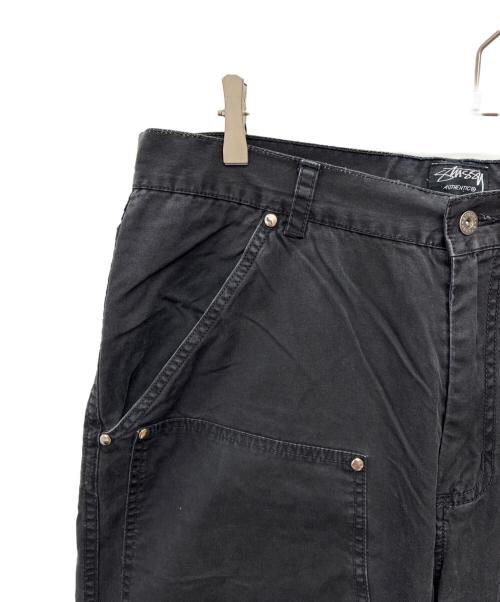 stussy（ステューシー）stussy (ステューシー) 00s コットンダブルニーパンツ ブラック サイズ:36の古着・服飾アイテム