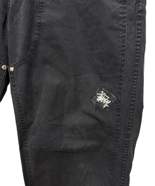 stussy（ステューシー）stussy (ステューシー) 00s コットンダブルニーパンツ ブラック サイズ:36の古着・服飾アイテム