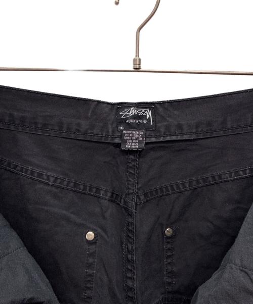 stussy（ステューシー）stussy (ステューシー) 00s コットンダブルニーパンツ ブラック サイズ:36の古着・服飾アイテム