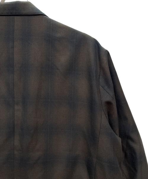 stussy（ステューシー）stussy (ステューシー) Shadow Plaid Sport Coat ブラウン×ブラック サイズ:SIZE XLの古着・服飾アイテム