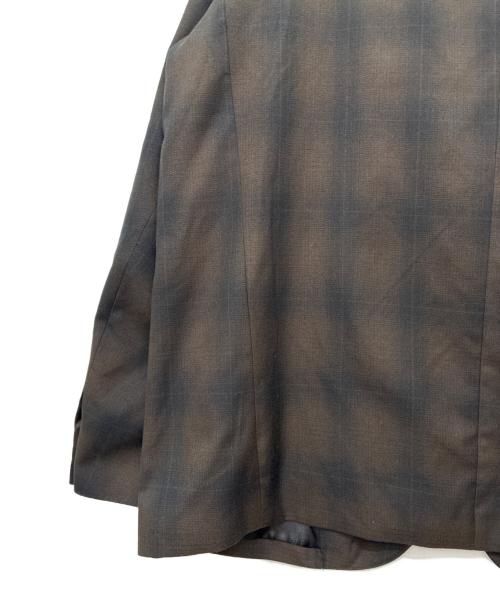 stussy（ステューシー）stussy (ステューシー) Shadow Plaid Sport Coat ブラウン×ブラック サイズ:SIZE XLの古着・服飾アイテム