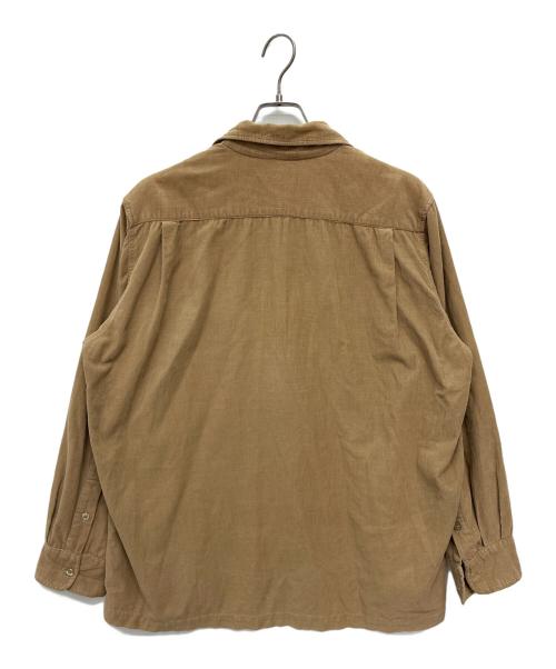 stussy（ステューシー）stussy (ステューシー) OLD 紺タグ USA製 コーデュロイオープンカラーシャツ ブラウン サイズ:SIZE Lの古着・服飾アイテム