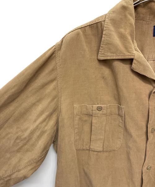 stussy（ステューシー）stussy (ステューシー) OLD 紺タグ USA製 コーデュロイオープンカラーシャツ ブラウン サイズ:SIZE Lの古着・服飾アイテム