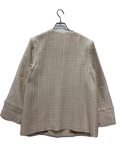 green label relaxing（グリーンレーベルリラクシング）green label relaxing (グリーンレーベルリラクシング) ツイード2WAYジレジャケット ベージュ サイズ:38の古着・服飾アイテム