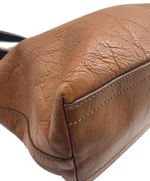 COACH（コーチ）COACH (コーチ) レザーショルダーバッグ ブラウンの古着・服飾アイテム