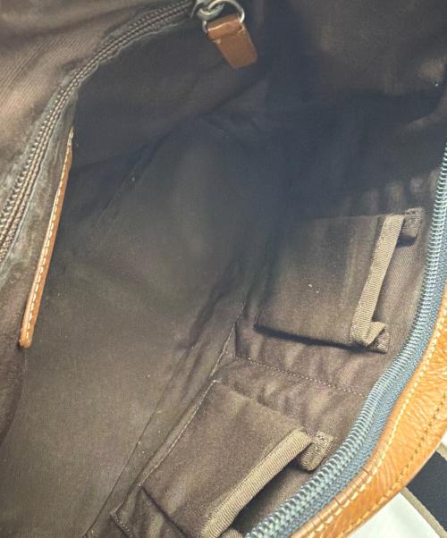COACH（コーチ）COACH (コーチ) レザーショルダーバッグ ブラウンの古着・服飾アイテム