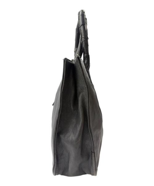 HERGOPOCH（エルゴポック）HERGOPOCH (エルゴポック) レザートートバッグ ブラックの古着・服飾アイテム