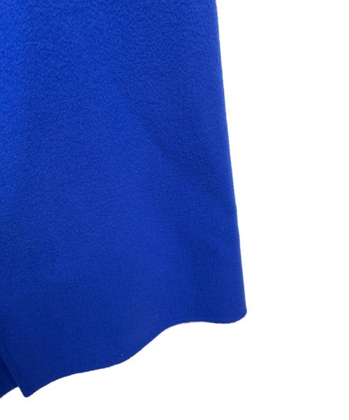 UNITED ARROWS（ユナイテッドアローズ）UNITED ARROWS (ユナイテッドアローズ) ダブルフェイス ノーカラー コート ブルー サイズ:36の古着・服飾アイテム