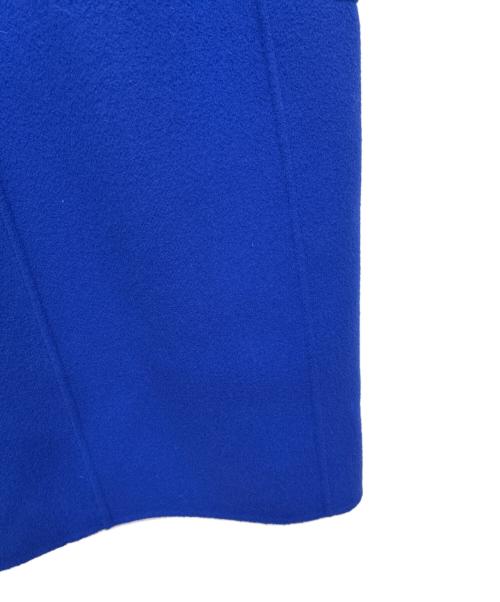 UNITED ARROWS（ユナイテッドアローズ）UNITED ARROWS (ユナイテッドアローズ) ダブルフェイス ノーカラー コート ブルー サイズ:36の古着・服飾アイテム