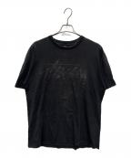 stussyステューシー）の古着「00s メキシコ製 半袖カットソー」｜ブラック