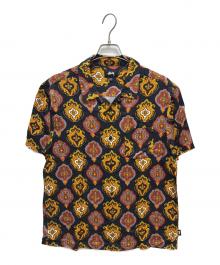 stussy（ステューシー）の古着「Shield Shirt」｜ブラック×イエロー