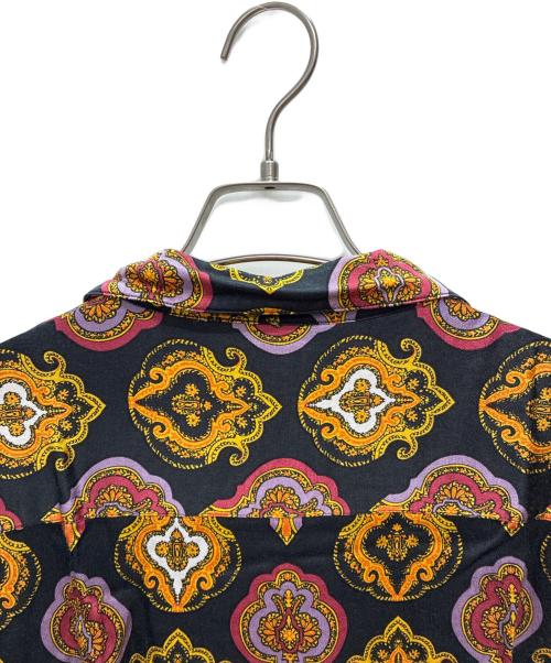 stussy（ステューシー）stussy (ステューシー) Shield Shirt ブラック×イエロー サイズ:SIZE XLの古着・服飾アイテム