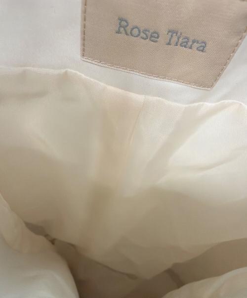Rose Tiara（ローズティアラ）Rose Tiara (ローズティアラ) ノーカラージップコート アイボリー サイズ:46の古着・服飾アイテム