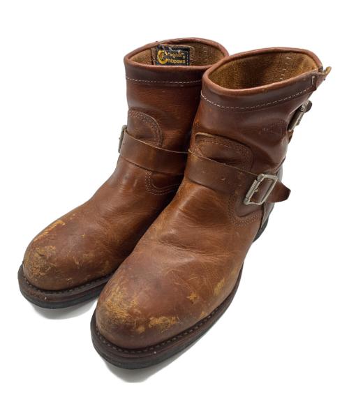 CHIPPEWA（チペワ）CHIPPEWA (チペワ) エンジニアブーツ ブラウン サイズ:8.5 EUR42の古着・服飾アイテム