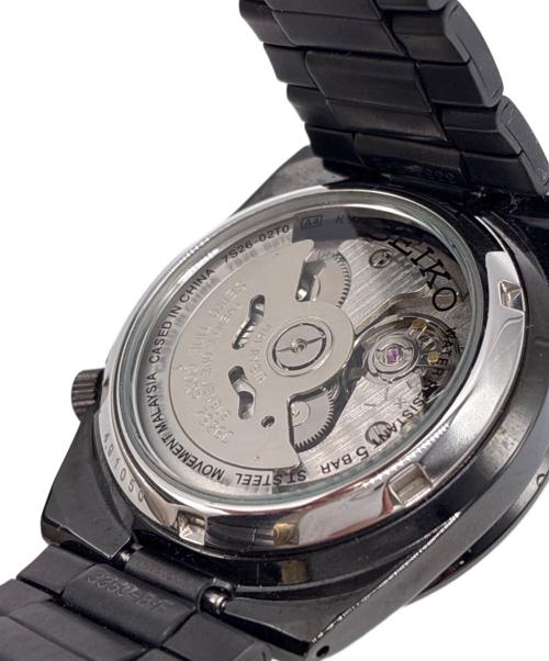 SEIKO（セイコー）SEIKO (セイコー) セイコー5 自動巻き 腕時計 ブラックの古着・服飾アイテム
