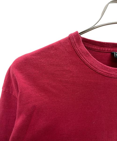 stussy（ステューシー）stussy (ステューシー) 00s スニーカープリント 長袖カットソー レッド サイズ:SIZE Lの古着・服飾アイテム