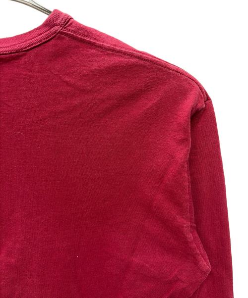 stussy（ステューシー）stussy (ステューシー) 00s スニーカープリント 長袖カットソー レッド サイズ:SIZE Lの古着・服飾アイテム